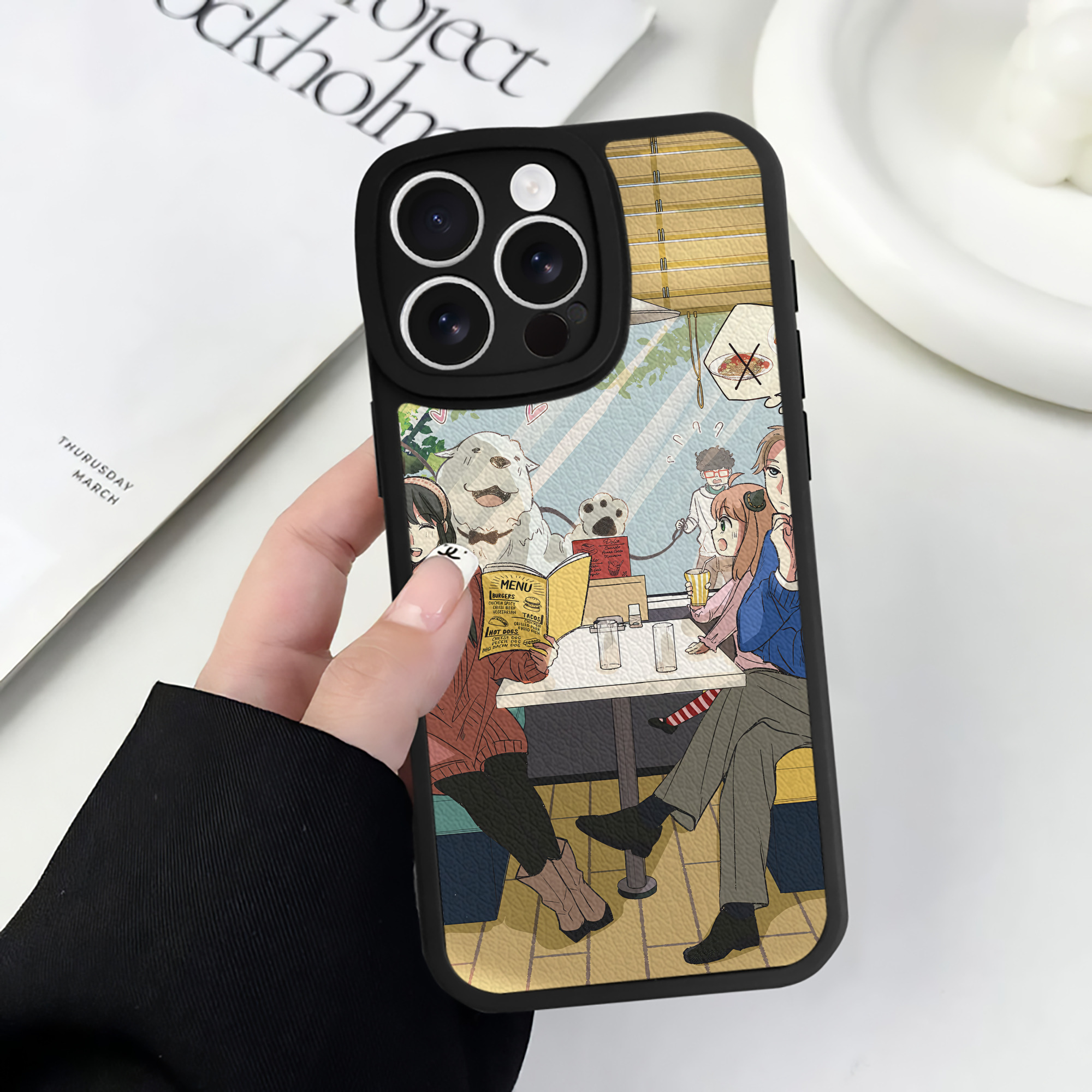 （画像用） SPY×FAMILY间谍家家酒 【iPhone 16シリーズ対応】シリコンスマホケース（レザー調） 材質：シリコン
